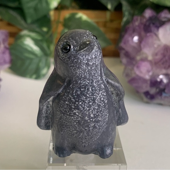 A Wolf Original Carved Resin Baby Penguin Sculpture Figurine Canada Signed 2.5" - Picture 2 of 14